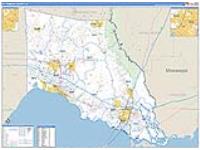 St. Tammany Parish (), La Carrier Route Wall Map